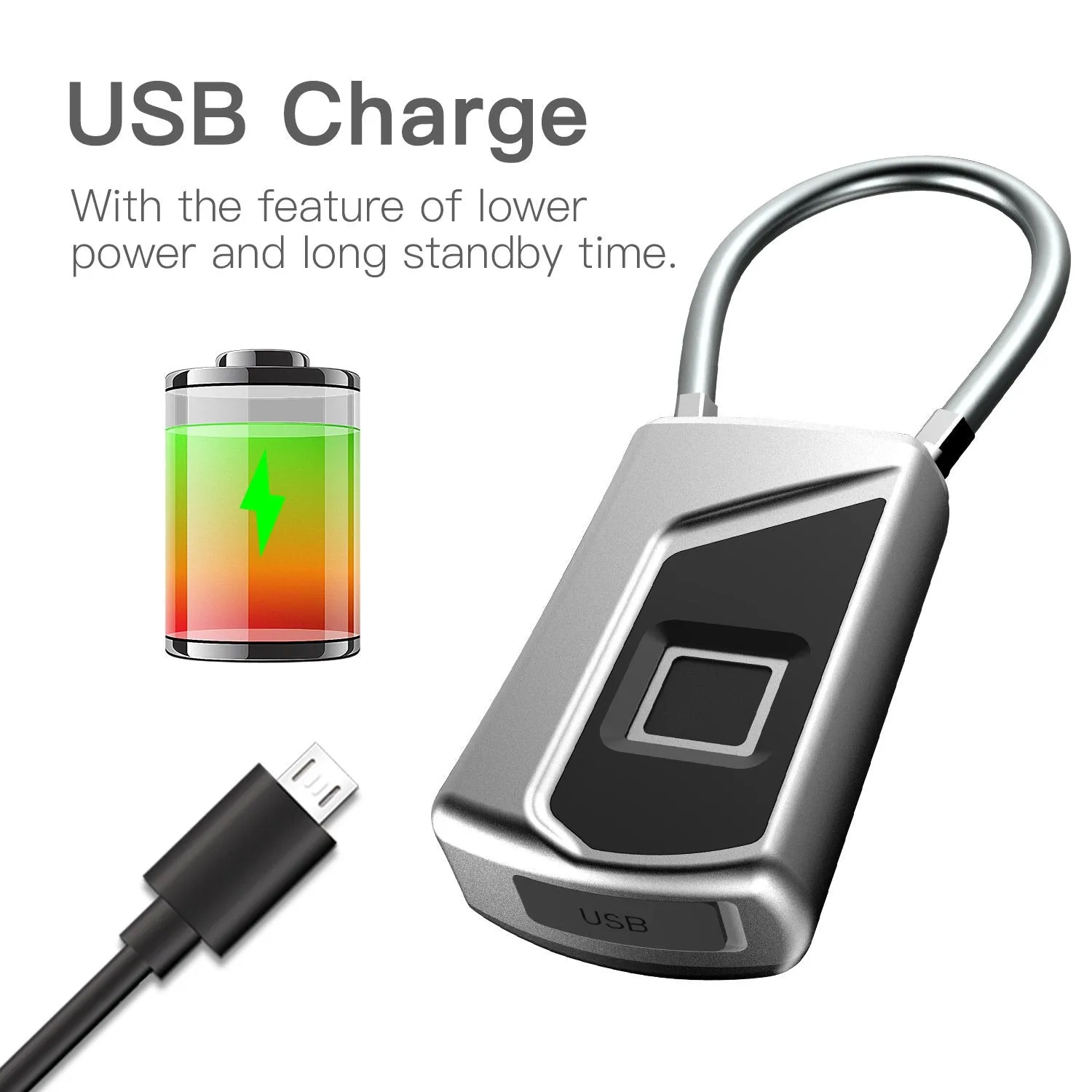 Safe and Convenient Mini Fingerprint Padlock